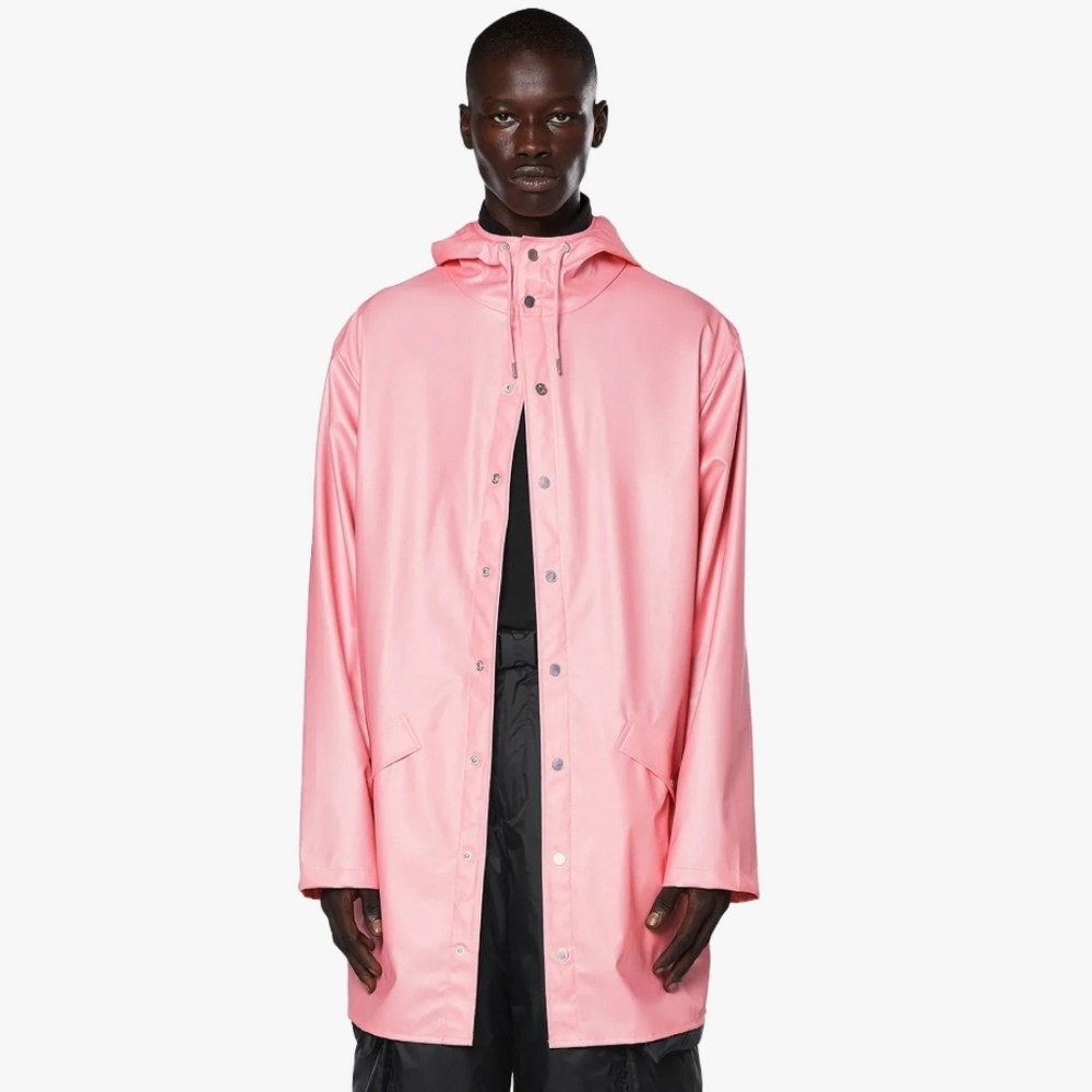 Rains unisex pink long jacket